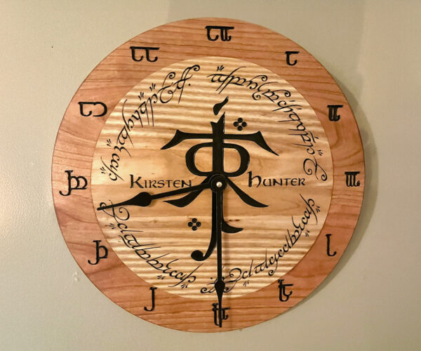 Tolkien Style Clock